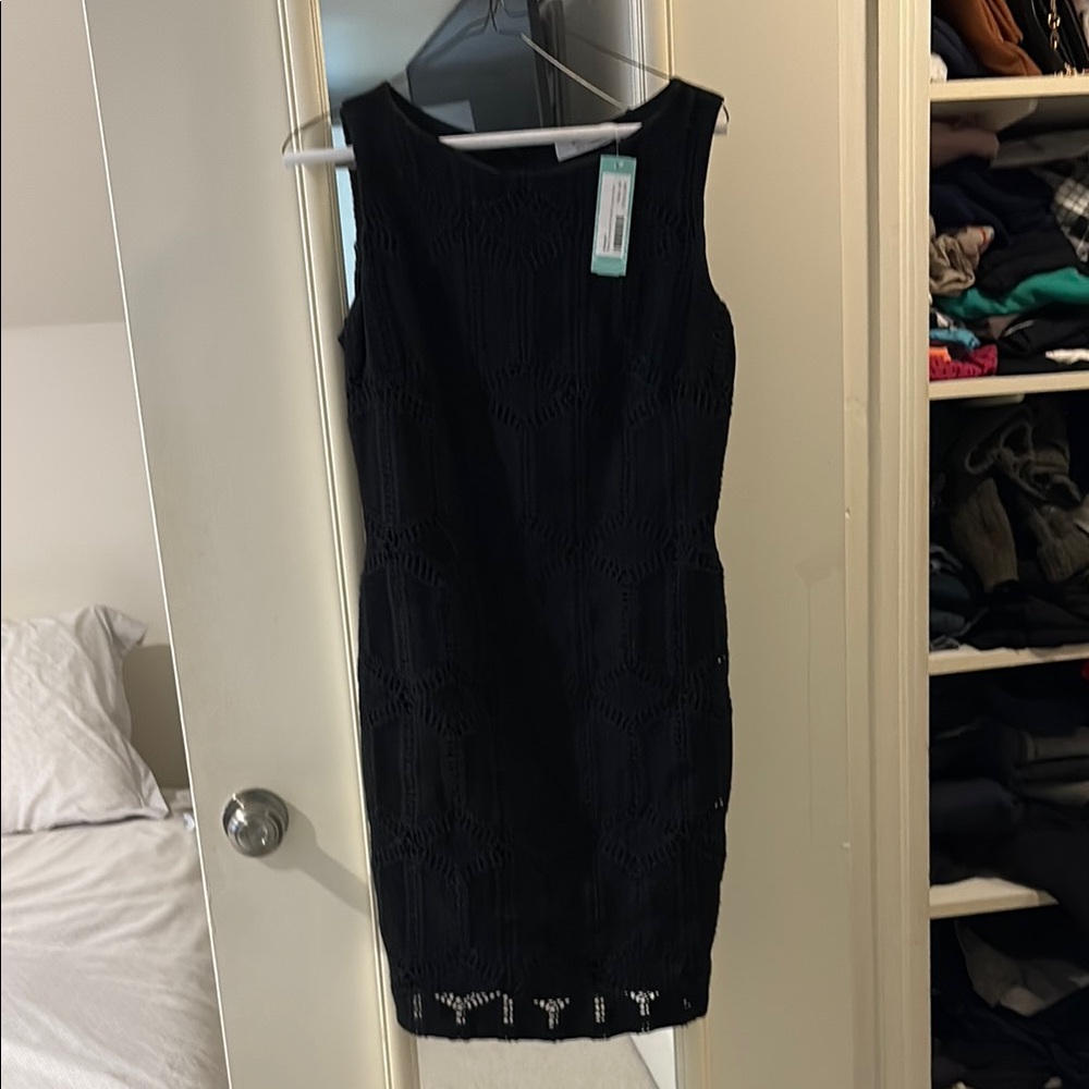 Bailey 44 Black Sleeveless Sheath Midi Dress